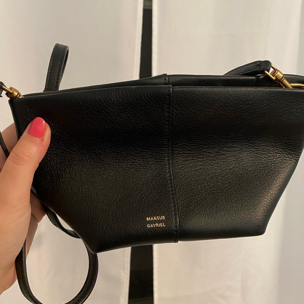 Mansur Gavriel Black Leather Bag